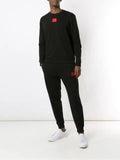 HUGO Diragol logo-patch sweatshirt