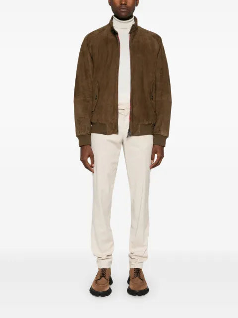 Baracuta G9 Harrington suede jacket
