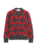 AMI Paris wool cardigan in argyle