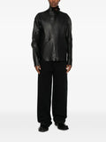 Leon Emanuel Blanck asymmetric-zip leather jacket