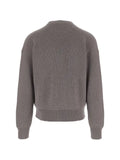 Giorgio Armani logo-embroidered ribbed-knit sweater