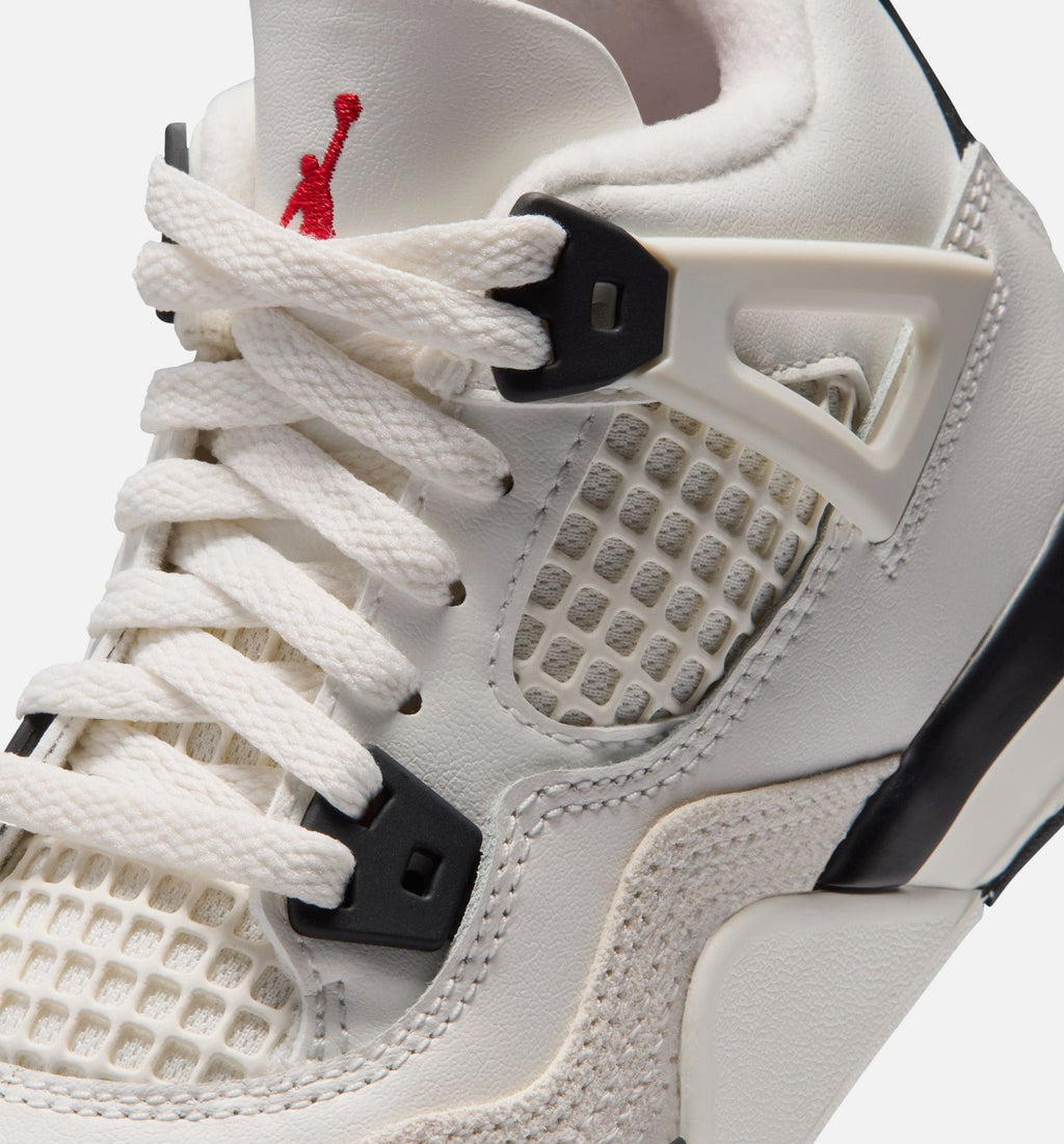 Air Jordan 4 Retro "Flight Club" Little Kids' Shoe – Sail/Black/University Red