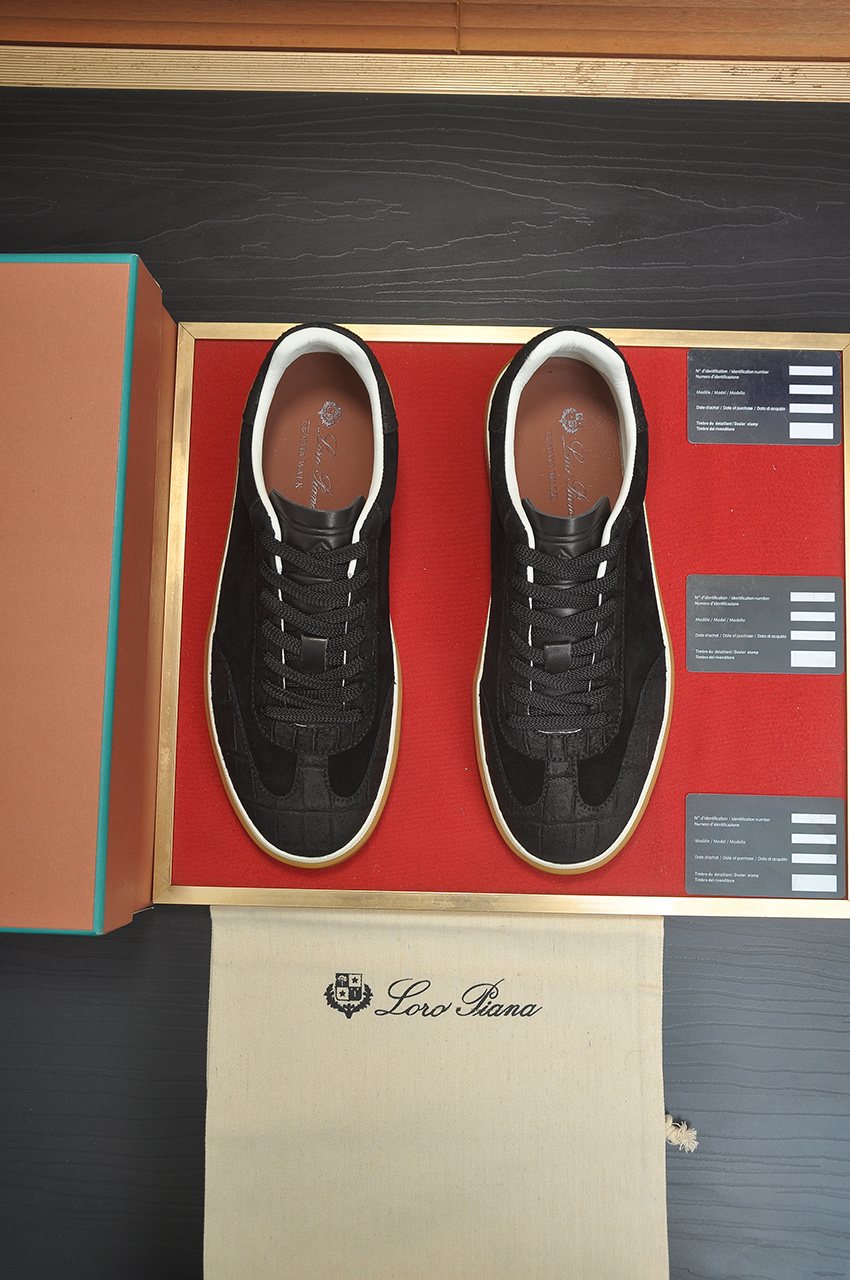 Loro Piana Low-Top Gum Sole Sneakers